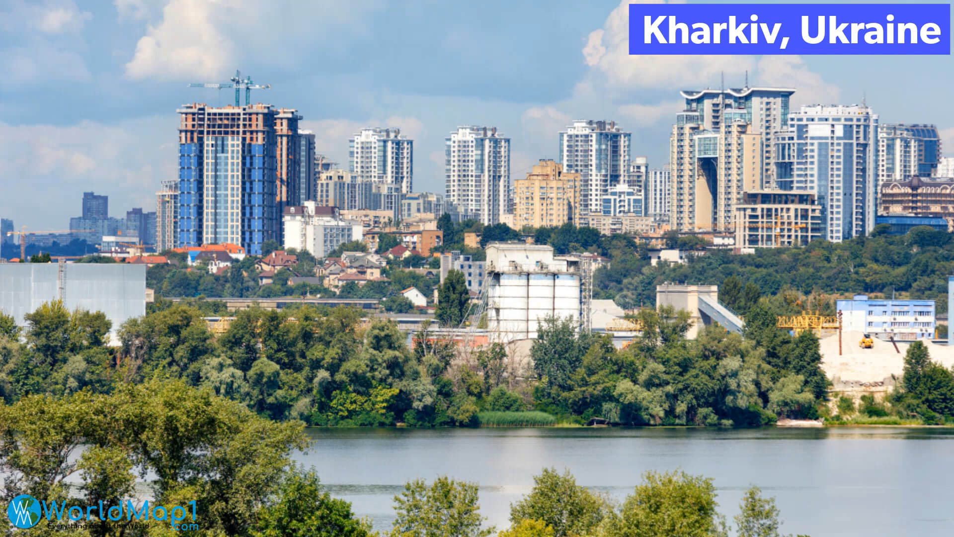 Rivière à Kharkiv Ukraine